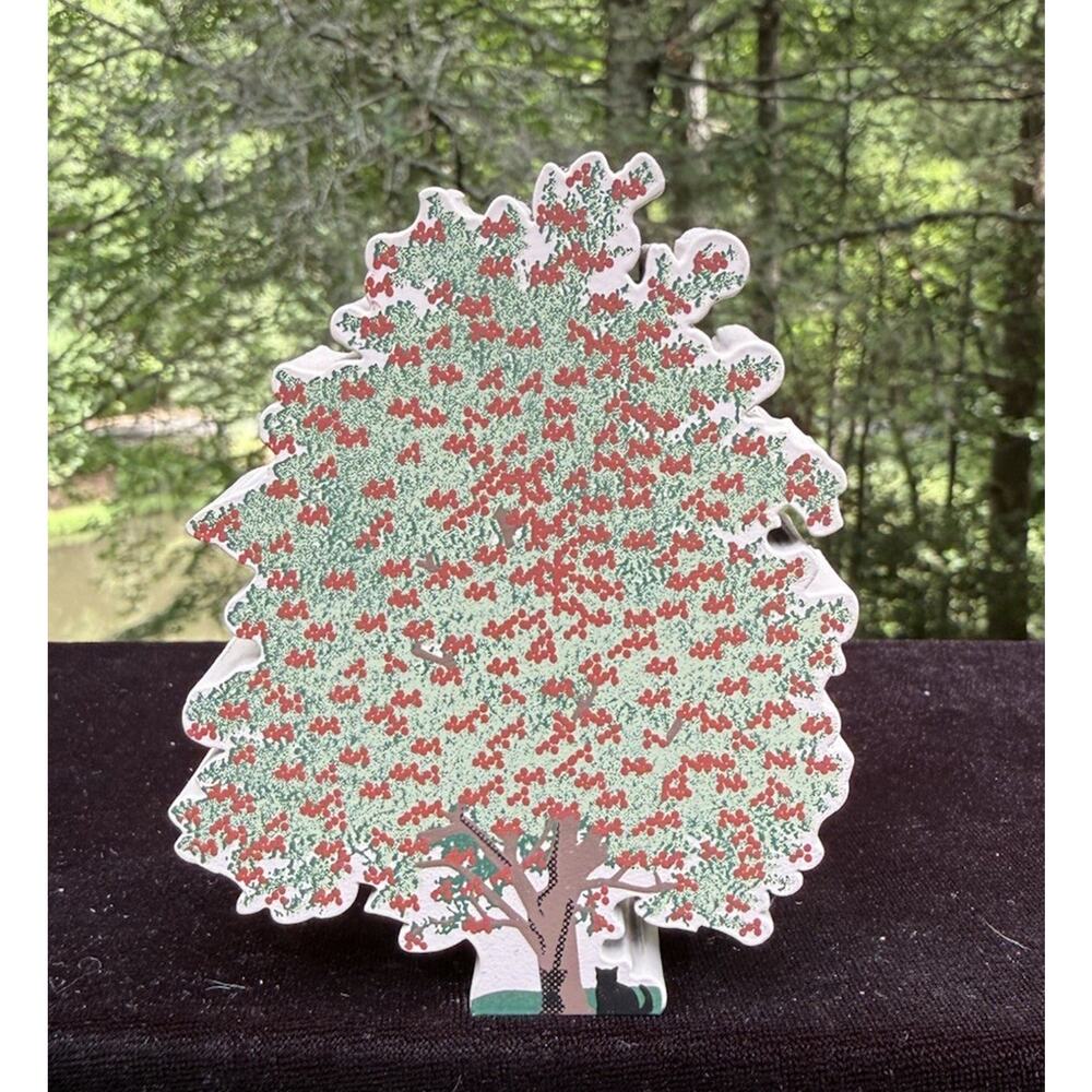 Cats Meow Village Hawthorn Tree #300 - 2000 Rare!